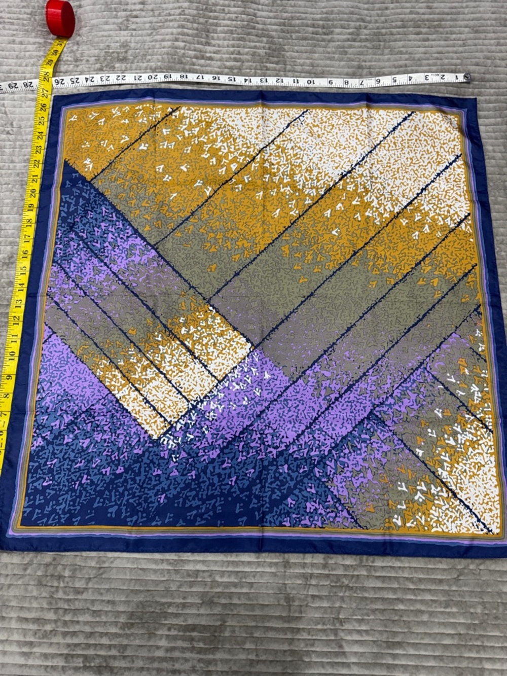 totes Multicolor Rain Scarf with Mustard, Navy and Lilac Accents